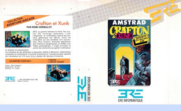 CRAFTON ET XUNK 1 (1986) ERE INFORMATIQUE ★ AMSTRAD CPC 664 CRAFTON ET XUNK 1 (1986) ERE INFORMATIQUE ★ AMSTRAD CPC 664