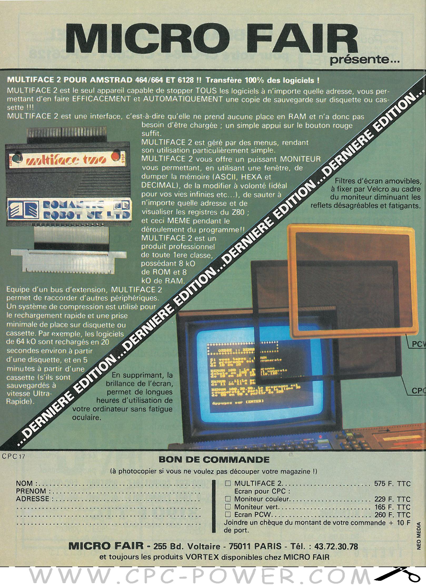 Multiface Two C Romantic Robot 1986