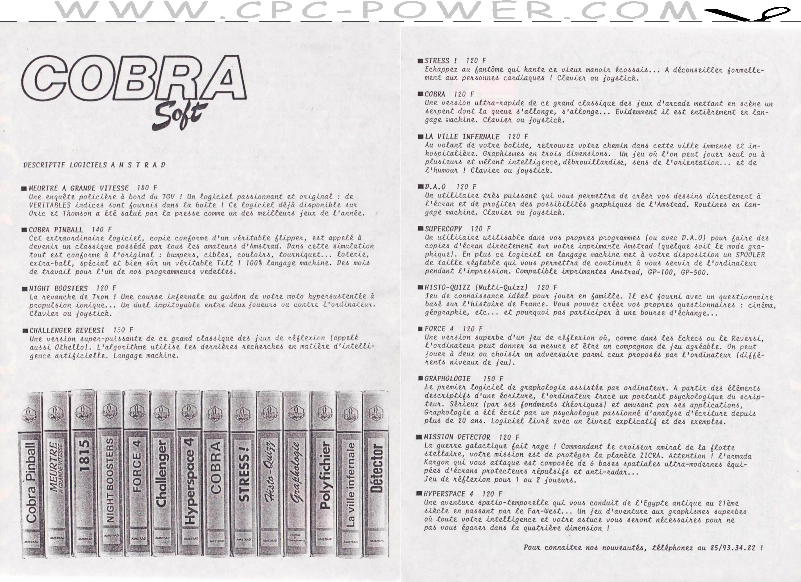Mission Detector C Cobra Soft 1985
